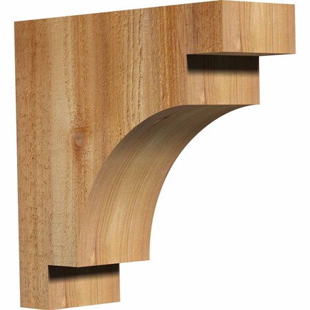 Ekena Millwork Mediterranean Rough Sawn Corbel, Western Red Cedar, 4"W x 12"D x 12"H COR04X12X12MED00RWR
